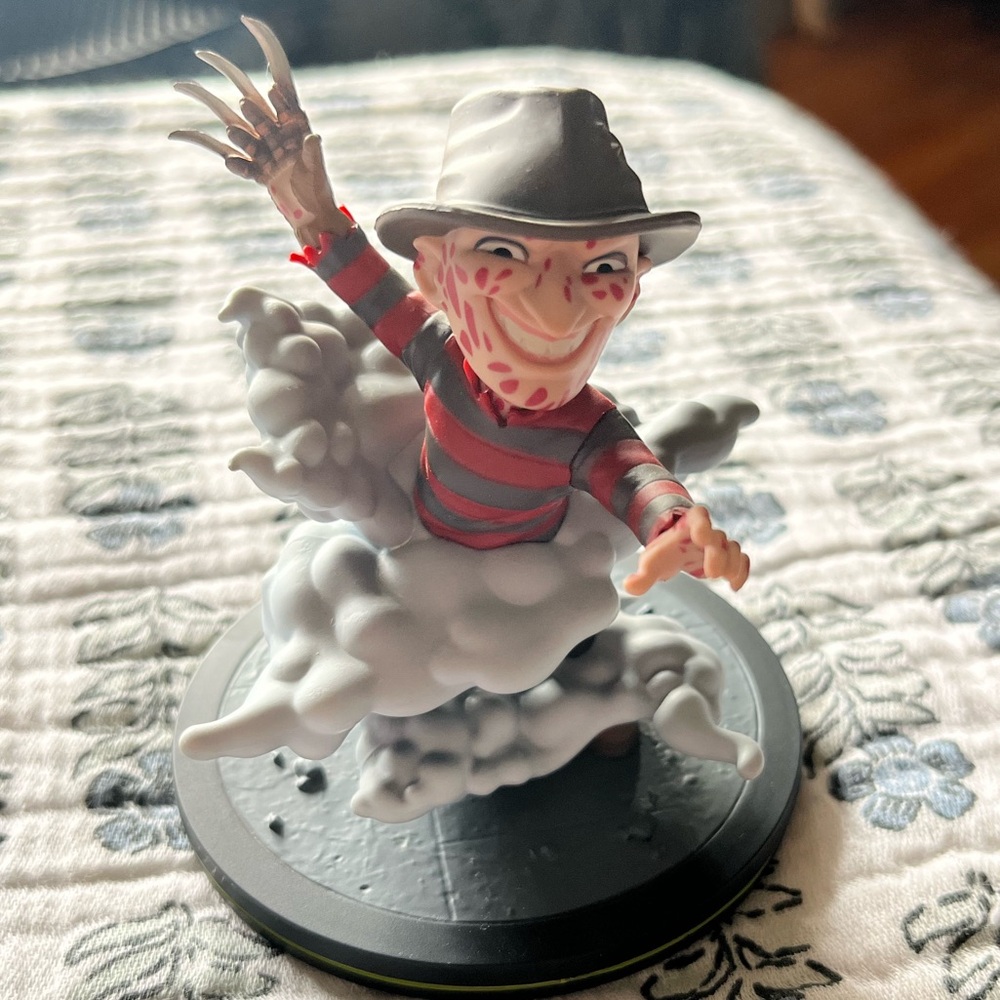 Freddy Krueger Collectible Figure - Gray Red Striped Designer Figurine